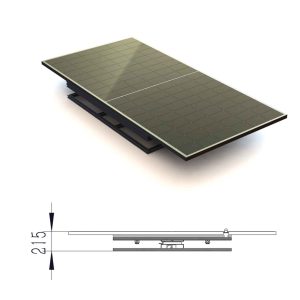 dual axis solar tracker for vehicle roof